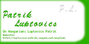 patrik luptovics business card